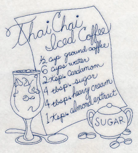 Thai Chai Iced Coffee (Bluework) - Image 2