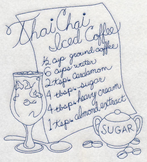 Thai Chai Iced Coffee (Bluework) - Image 4