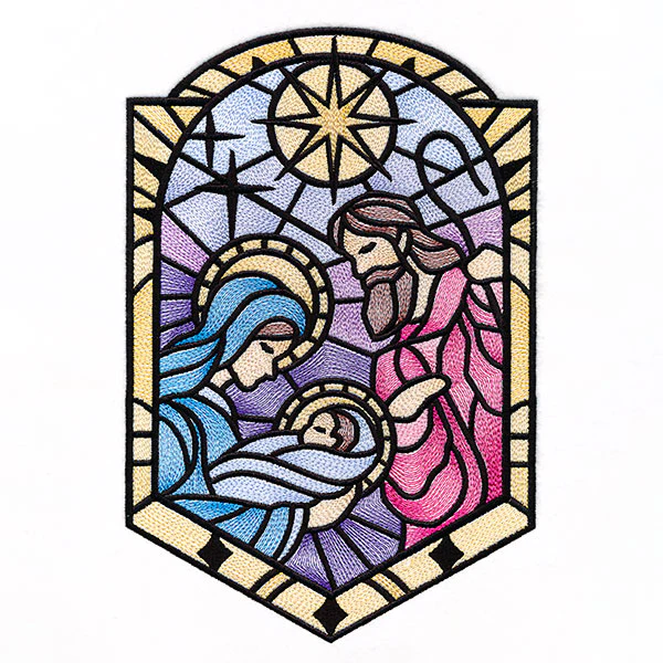 The Holy Family in Stained Glass - Image 4