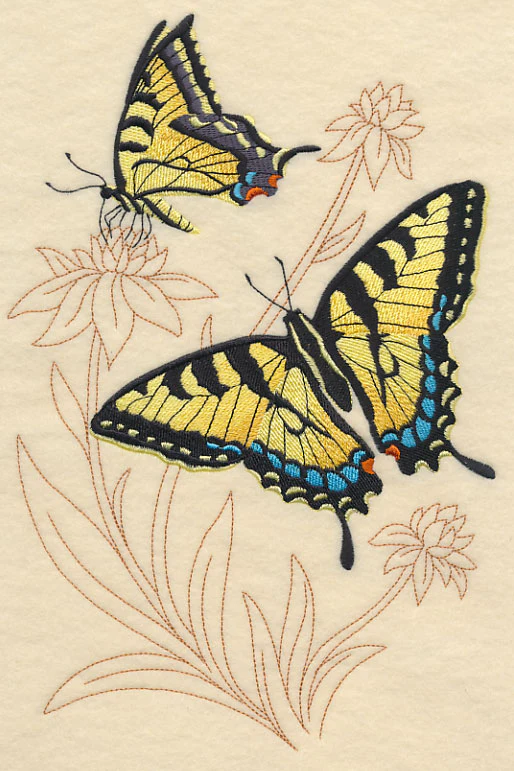 Tiger Swallowtail on Delicate Flower - Image 5
