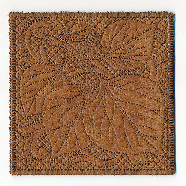 Timeless Aspen Leaves Coaster (In-the-Hoop) - Image 3