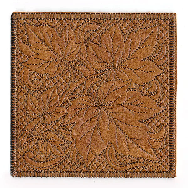 Timeless Maple Leaves Coaster (In-the-Hoop) - Image 3