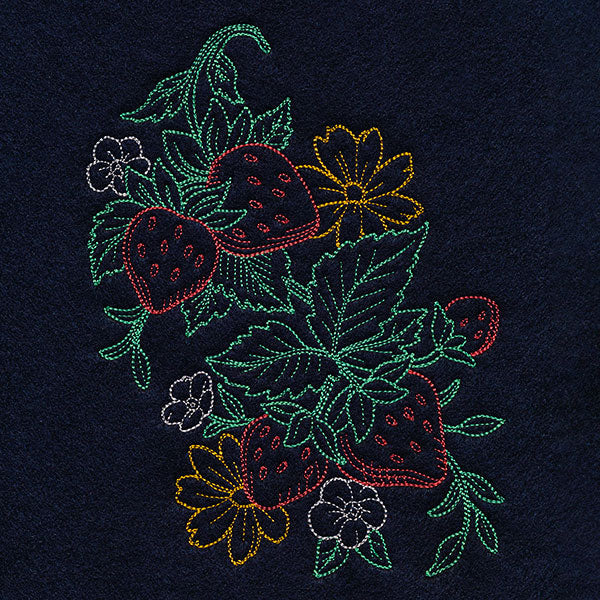 Timeless Summer - Strawberries and Cosmos (Vintage) - Image 2