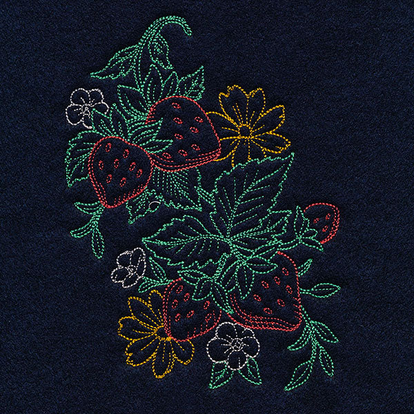 Timeless Summer - Strawberries and Cosmos (Vintage) - Image 3