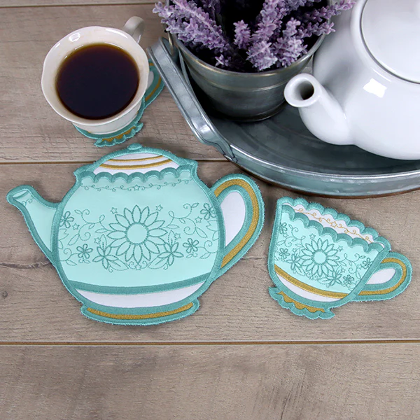 Timeless Teacup Coaster (In-the-Hoop) - Image 4