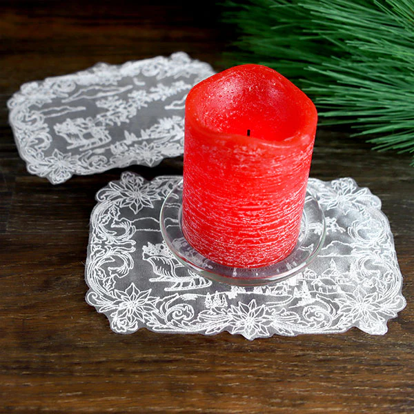 To All a Good Night Doily (Organza) - Image 2