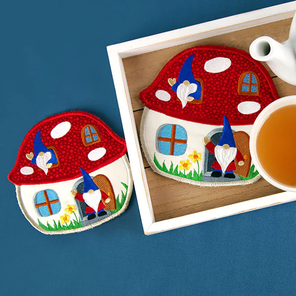 Toadstool Gnome House Trivet (In-the-Hoop) - Image 6