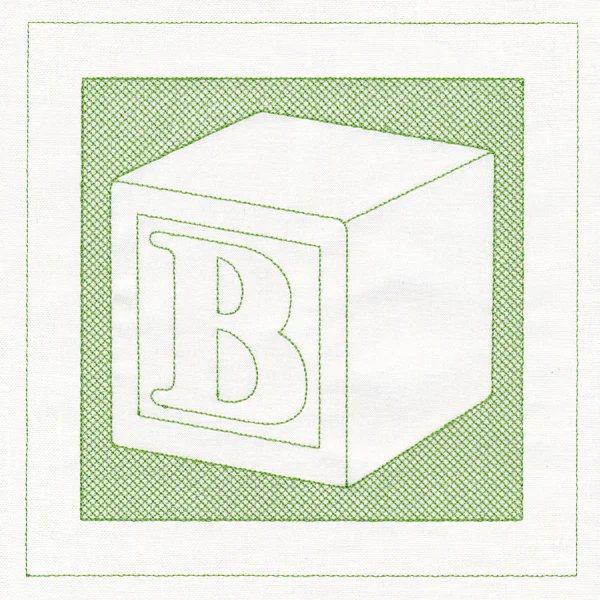 Toy Letter Block (Trapunto)