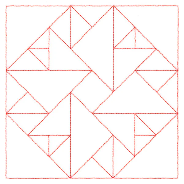 Traditional Quilting - Double Aster (Double Run) - Image 4