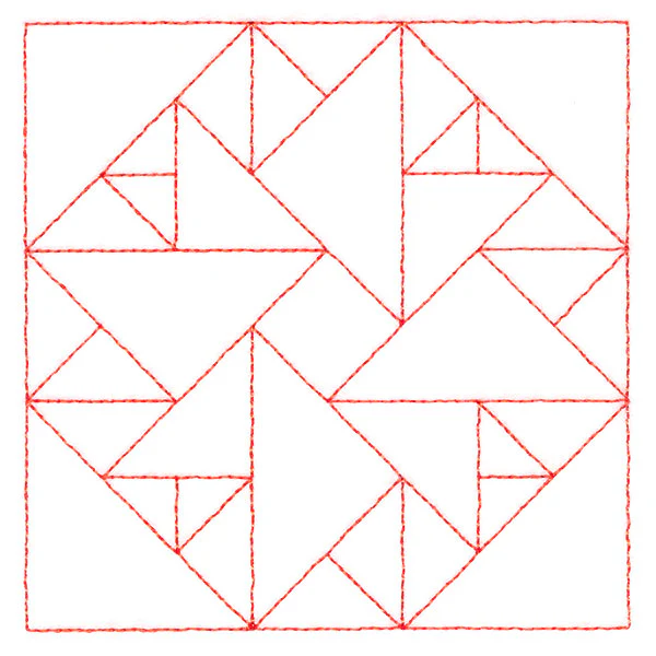 Traditional Quilting - Double Aster (Double Run) - Image 5