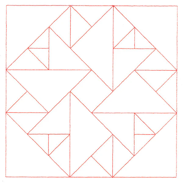 Traditional Quilting - Double Aster (Double Run) - Image 6