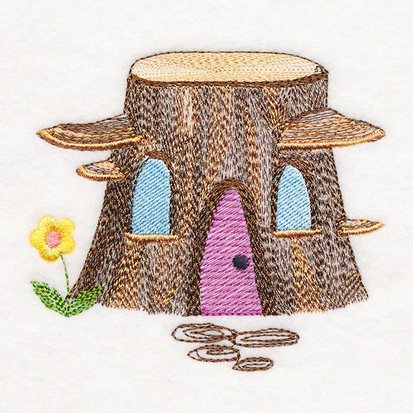Tree Stump Gnome Home