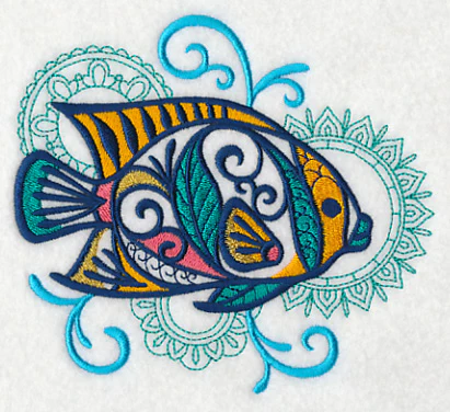 Tropical Fish with Mehndi Echo - Image 3