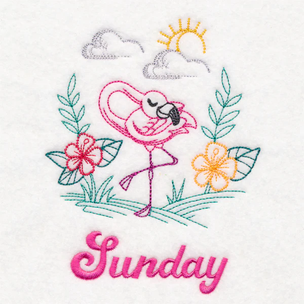 Tropical Flamingo - Sunday (Vintage) - Image 3