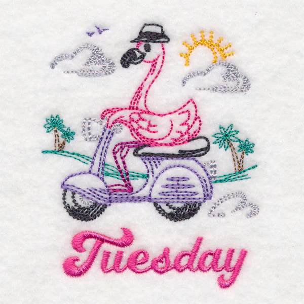 Tropical Flamingo - Tuesday (Vintage) - Image 2