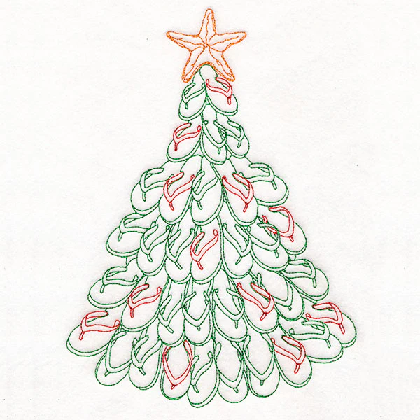 Tropical Flip-Flop Christmas Tree - Image 2