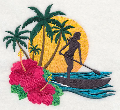 Tropical Paddleboarder - Female - Image 3