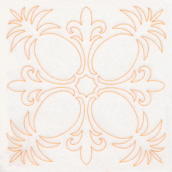 Tropical Paradise Quilting - Peaceful Pineapples (Double Run)