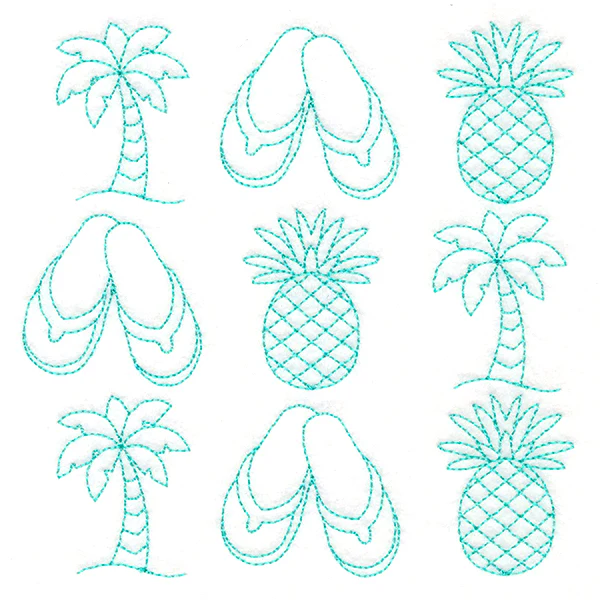 Tropical Treasures in Paradise Quilting (Double Run) - Image 4