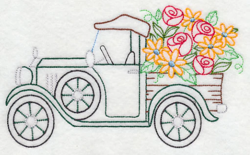 Truck in Bloom (Vintage) - Image 4