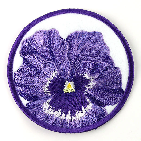 True Beauty Pansy Coaster (In-the-Hoop)
