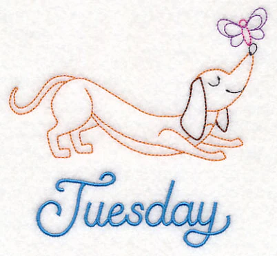 Tuesday Dachshund (Vintage)