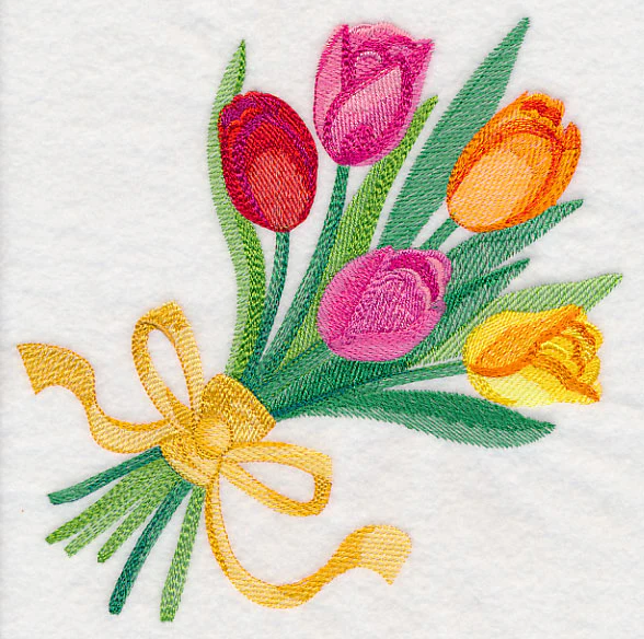 Tulip Bouquet in Watercolor - Image 6