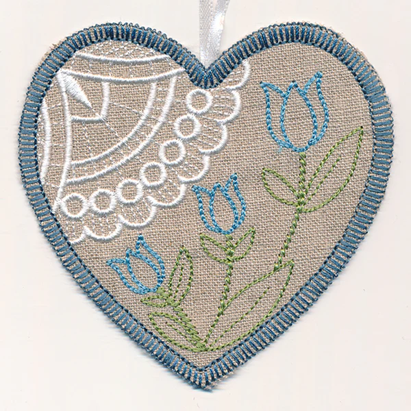 Tulip Heart Sachet (In-the-Hoop) - Image 2