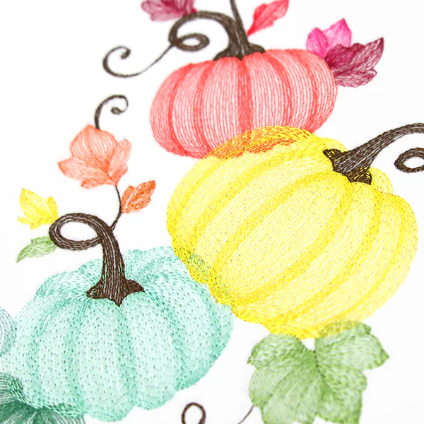 Tumbling Autumn Pumpkins Trio - Image 4