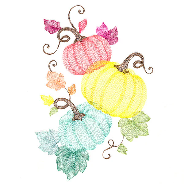 Tumbling Autumn Pumpkins Trio - Image 7