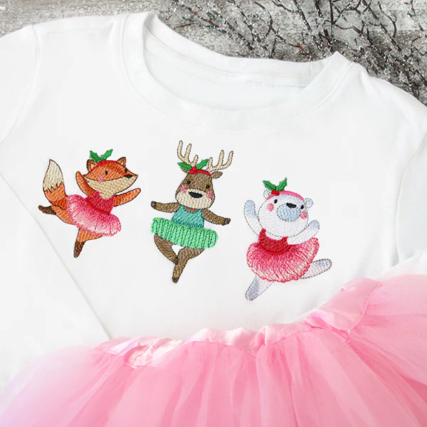 Twirling Christmas Ballerinas Trio - Image 8