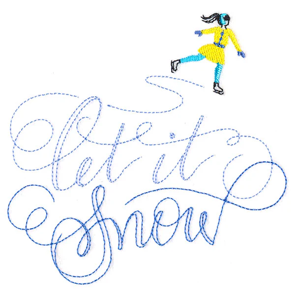 Twirling Let It Snow Skater - Image 4