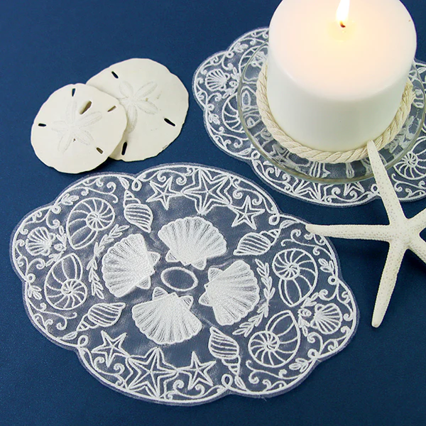 Under the Seashell Doily (Organza) - Image 6