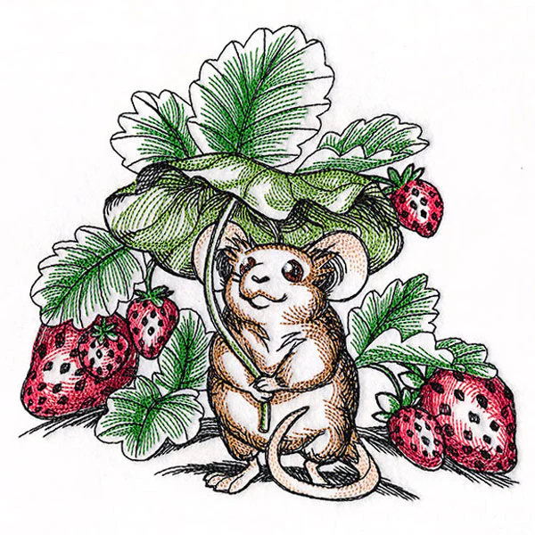 Under the Shade of Strawberries Field Mouse - Image 3