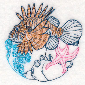 Undersea Lionfish Etching - Image 5