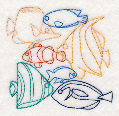 Underwater Fish Collage (Vintage) - Image 4