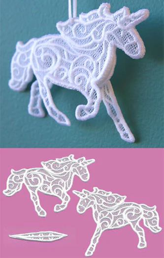 Unicorn in 3D (Lace) - Image 3