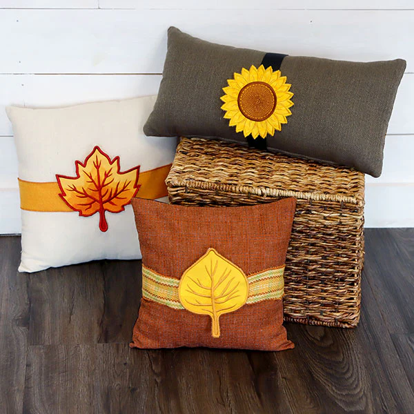 Up and Autumn Pillow Wrap - Maple Leaf (In-the-Hoop) - Image 10