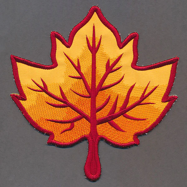 Up and Autumn Pillow Wrap - Maple Leaf (In-the-Hoop) - Image 2