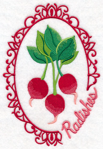 Vegetable Cameo - Radishes - Image 2
