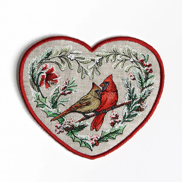 Very Merry Cardinal Trivet (In-the-Hoop) - Image 7