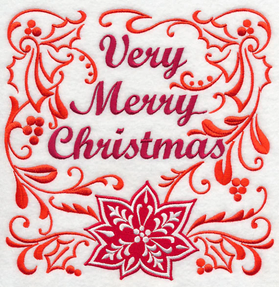 Very Merry Christmas and Poinsettia - Image 6