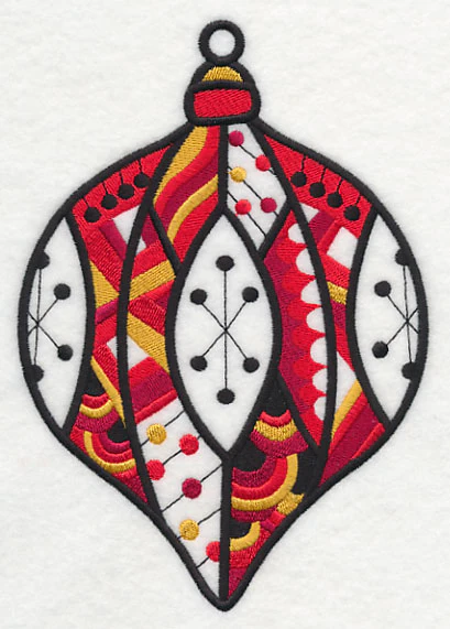 Very Merry Christmas Ornament (Blackwork) - Image 3