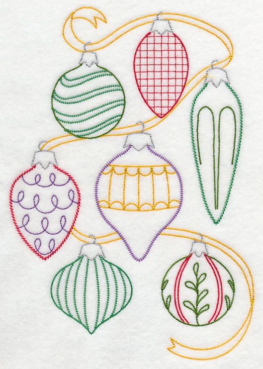 Very Merry Christmas Ornament Collage (Vintage)