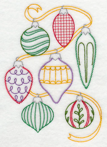 Very Merry Christmas Ornament Collage (Vintage) - Image 3