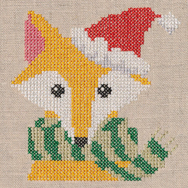 Very Merry Fox (Cross Stitch) - Image 2