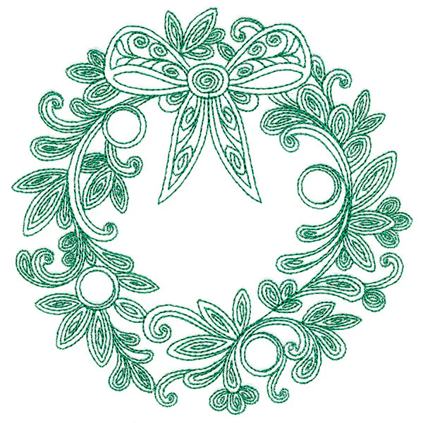 Very Merry Swirls - Wreath - Image 4
