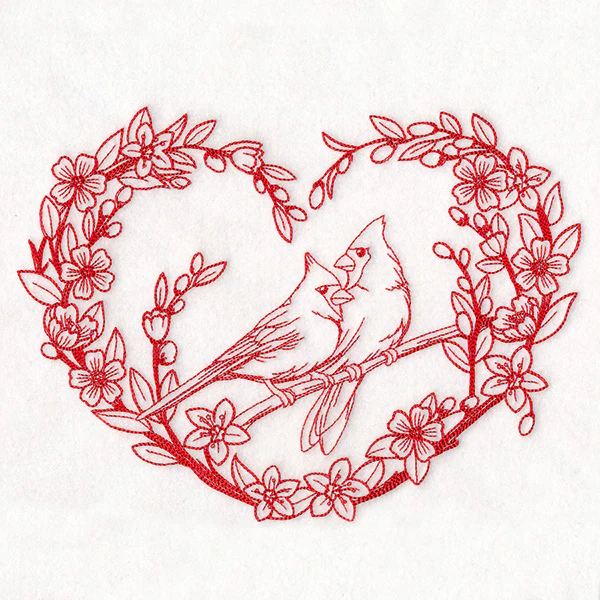 Very Tweet Cardinals Wreath (Vintage)