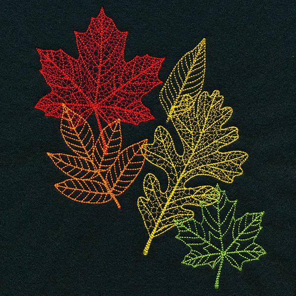 Vibrant Autumn Leaf Spray - Image 4