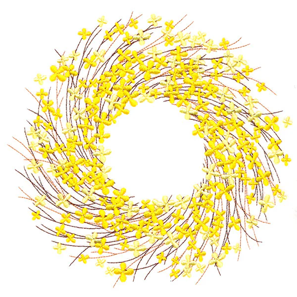 Vibrant Forsythia Wreath - Image 5